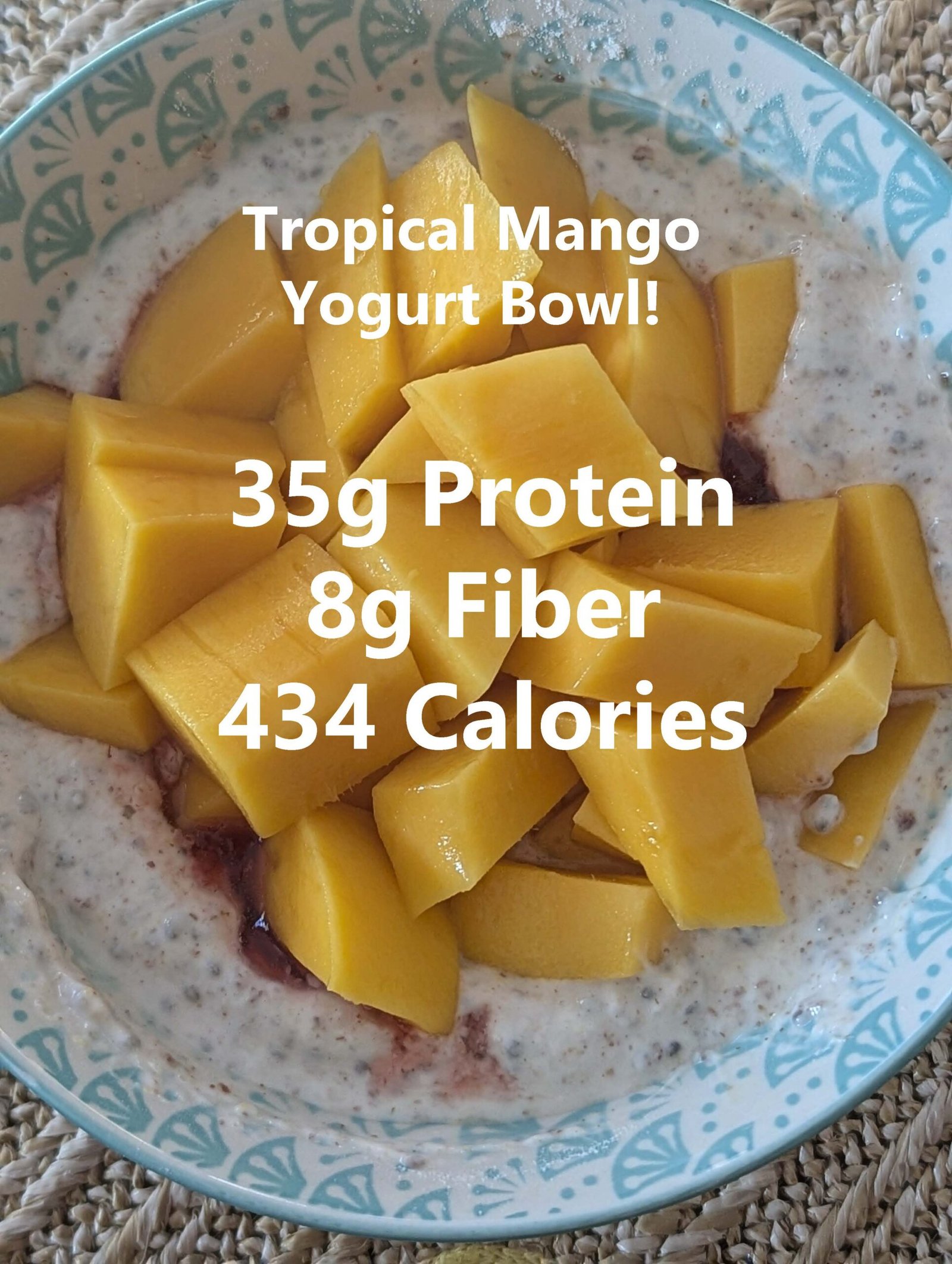 mango yogurt bowl macros