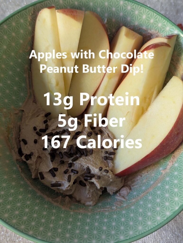 apple chocolate peanut butter snack macros