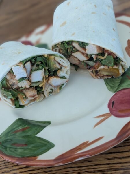 bbq chicken wrap clean