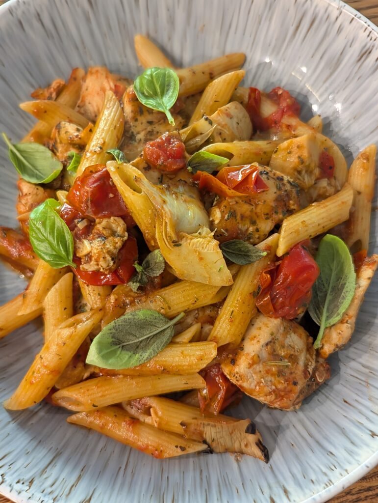 chicken artichoke pasta clean
