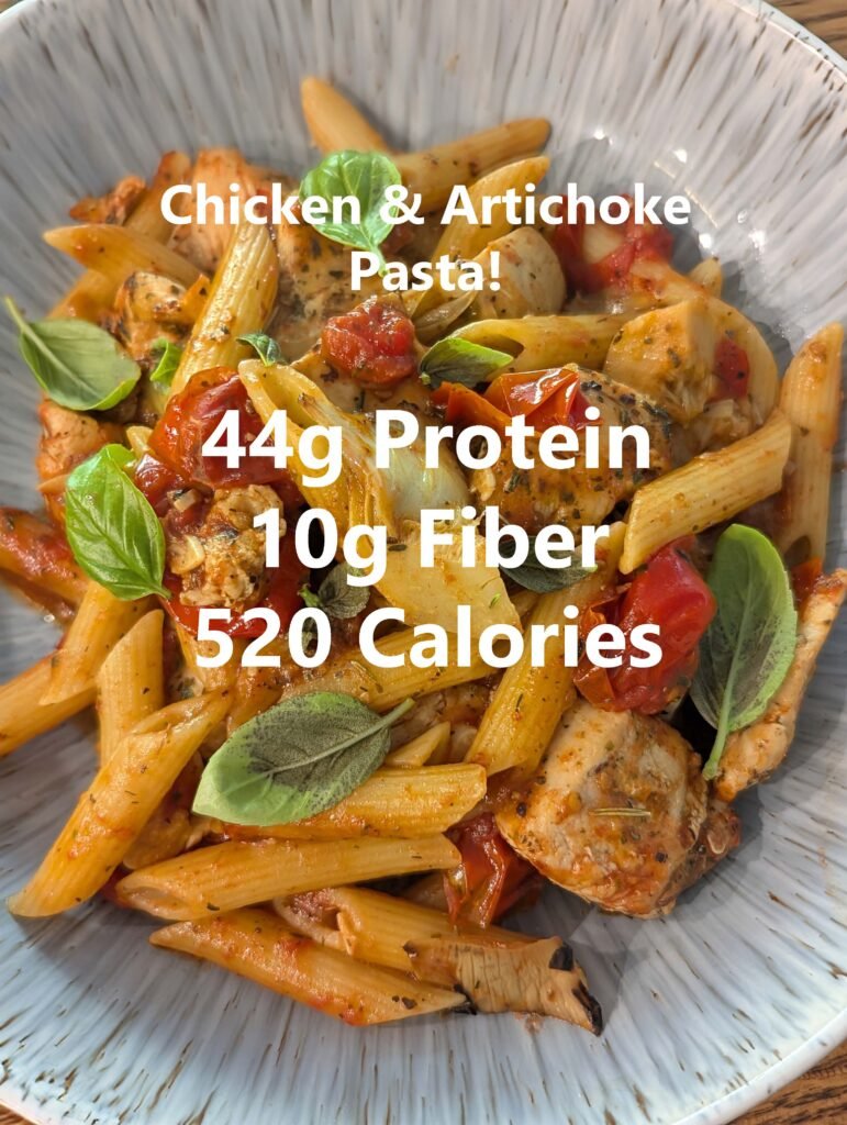 chicken artichoke pasta macros