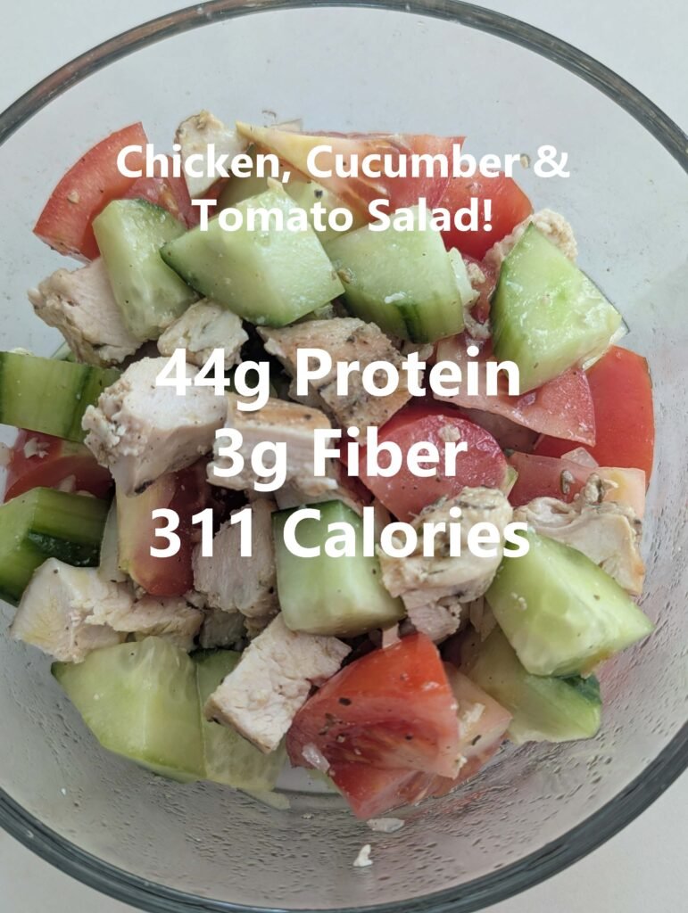 chicken with cucumbers and tomatoes macros website