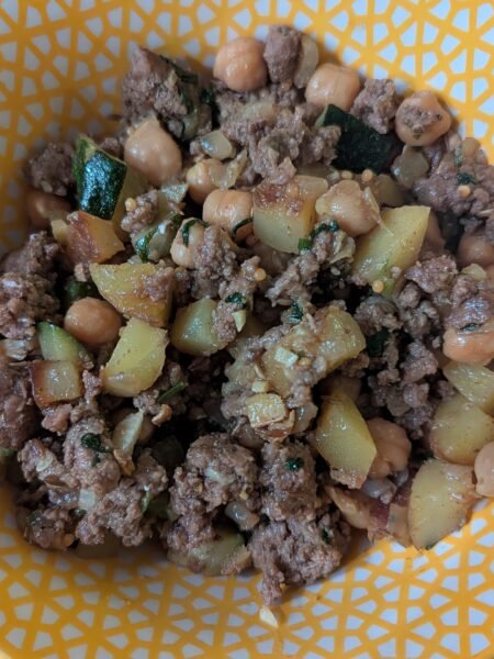 indian spiced beef scramble
