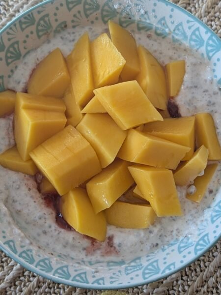 mango yogurt bowl clean