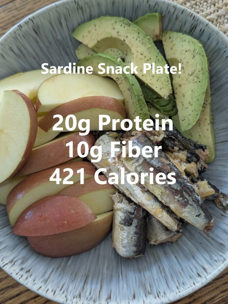 sardine snack plate macros