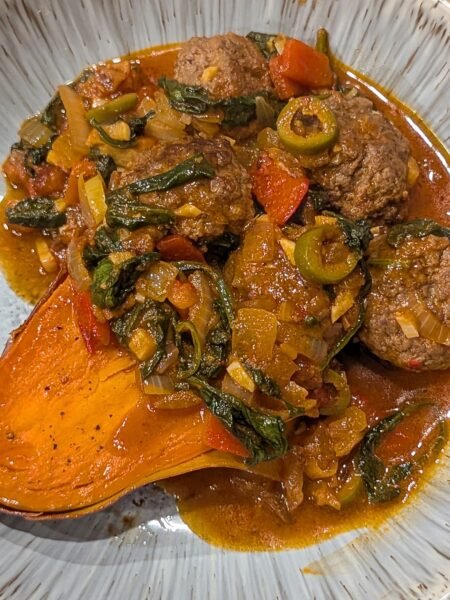 tagine meatballs with sweet potato clean